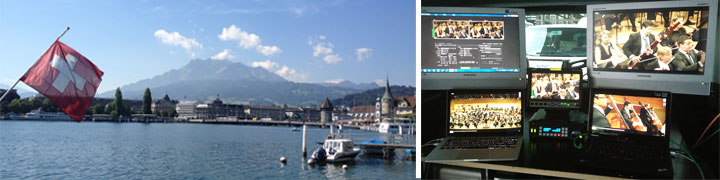 NC3 beim Live-Streaming im schweizerischen Luzern.