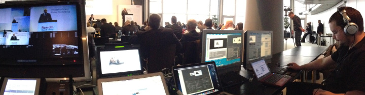 NC3 produziert einen Live-Stream der Jahrespressekonferenz von Bosch Rexroth