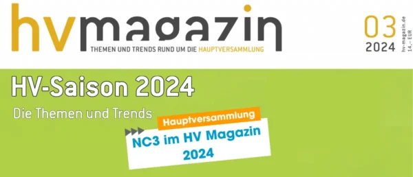 NC3 im HV Magazin 2024: CEO Marc Ilgner spricht über den technologischen Fortschritt