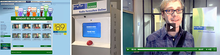 MDR Sachsen Livestream-Kiosk mit Streambuzzer