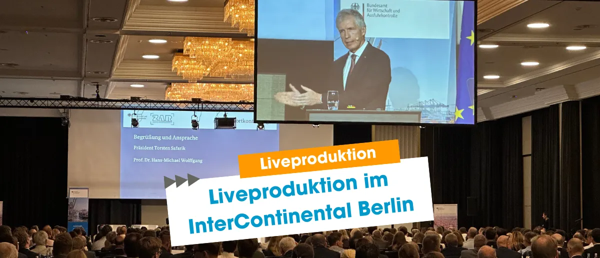 Liveproduktion für ein Bundesministerium im InterContinental Berlin — NC3